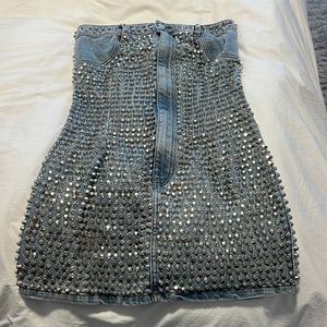 Akira denim studded dress